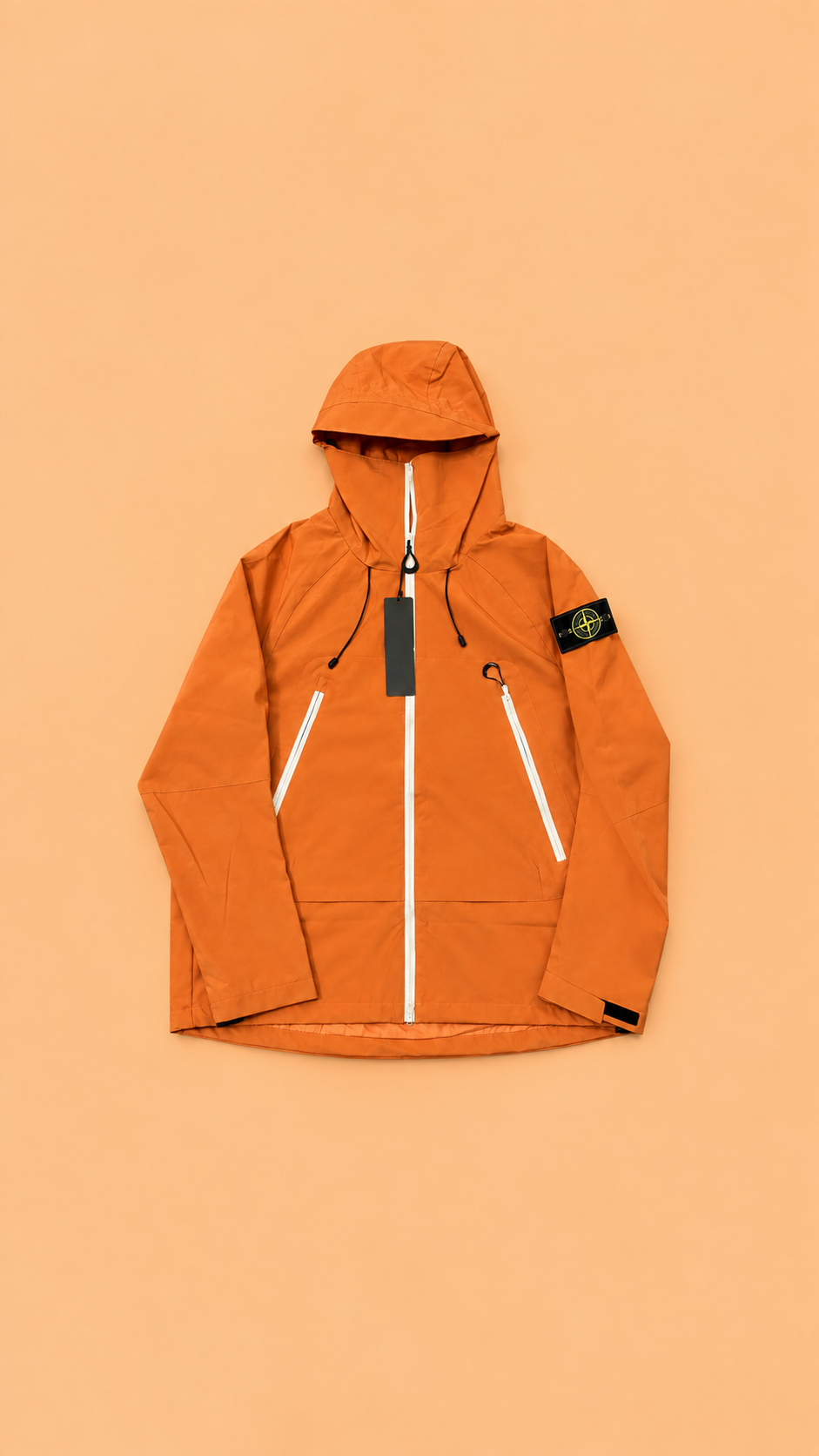 veste imperméable orange