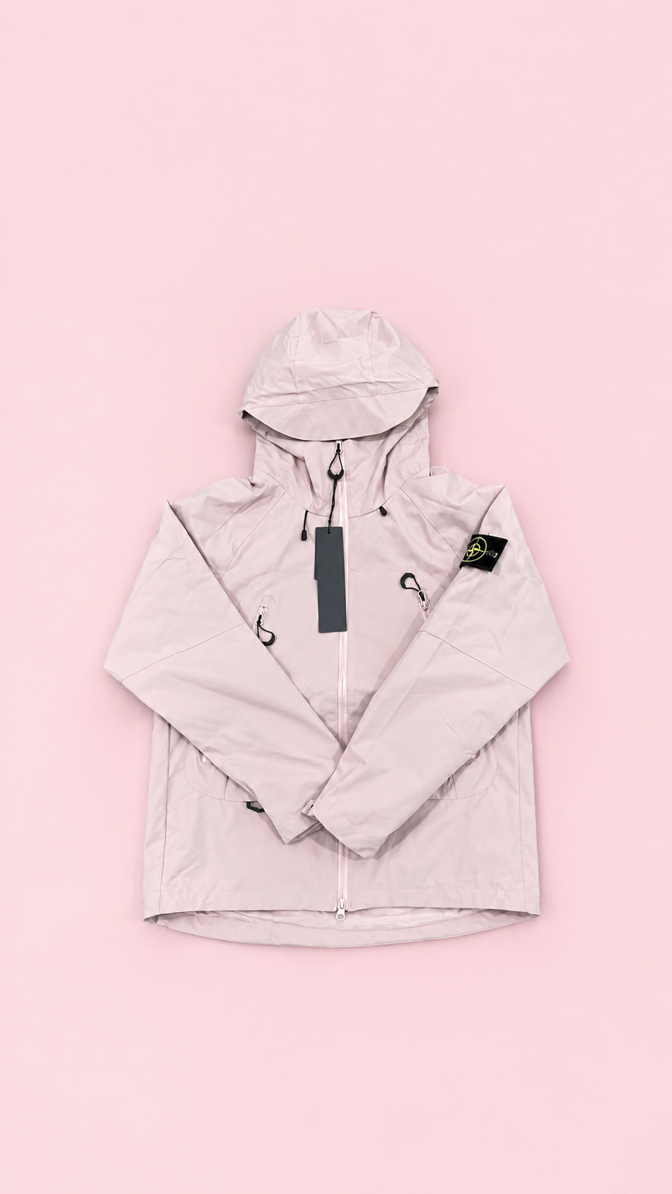 veste imperméable rosie